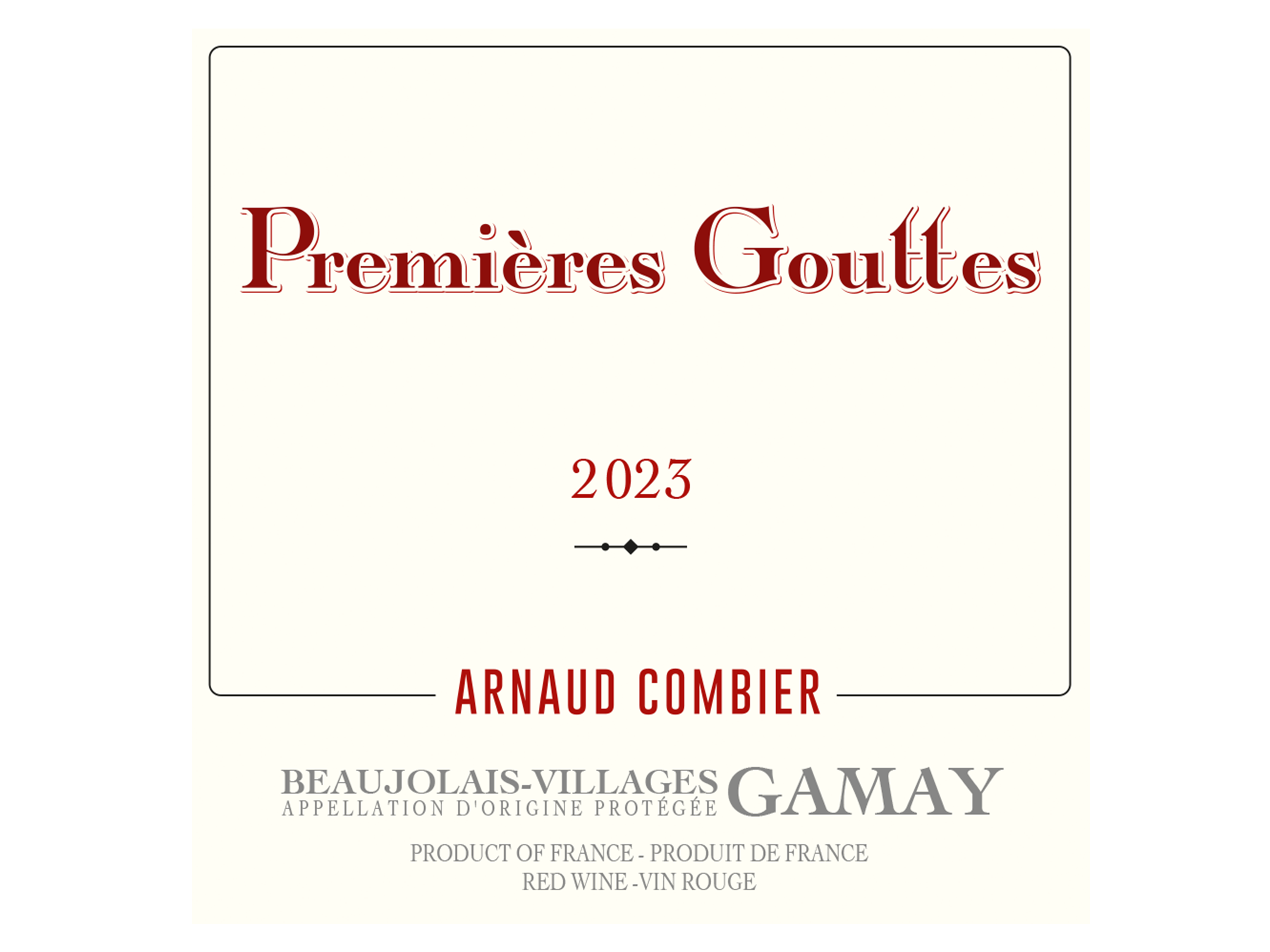 Premières Gouttes 2023 en