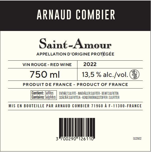 ROUGE villa des anges by Jeff Carrel Etiquette