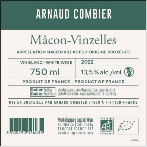 ROUGE villa des anges by Jeff Carrel Etiquette