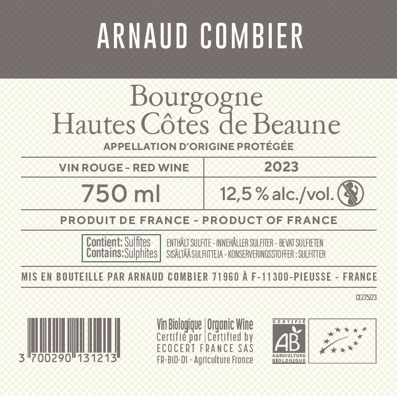 ROUGE villa des anges by Jeff Carrel Etiquette