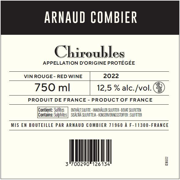 ROUGE villa des anges by Jeff Carrel Etiquette