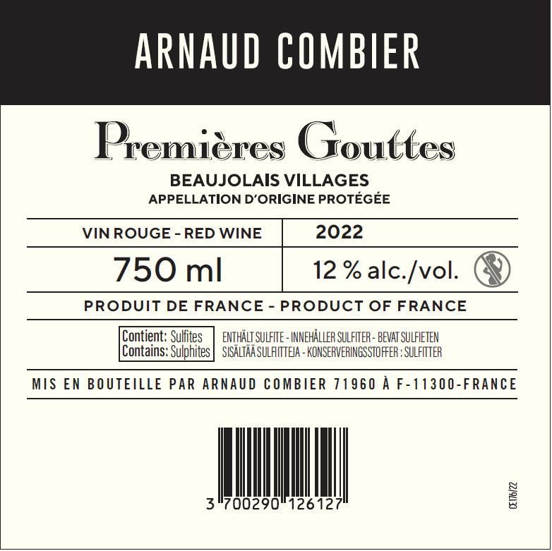 ROUGE villa des anges by Jeff Carrel Etiquette