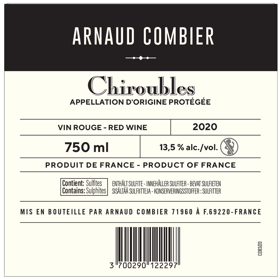 ETIQUETTE PREMIERE GOUTTE ROUGE