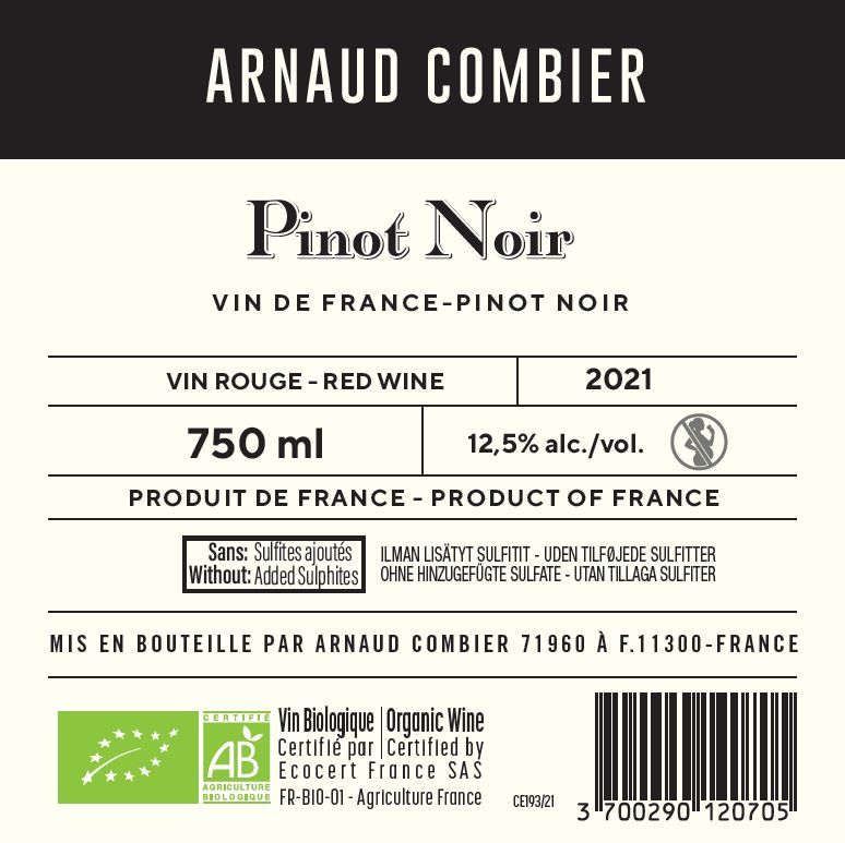 ROUGE villa des anges by Jeff Carrel Etiquette