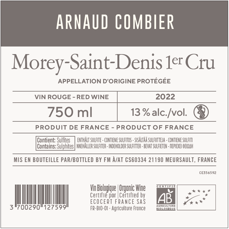 ROUGE villa des anges by Jeff Carrel Etiquette