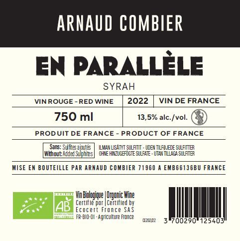 ROUGE villa des anges by Jeff Carrel Etiquette