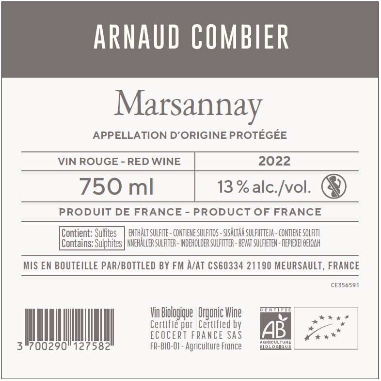 ROUGE villa des anges by Jeff Carrel Etiquette