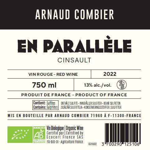 ROUGE villa des anges by Jeff Carrel Etiquette